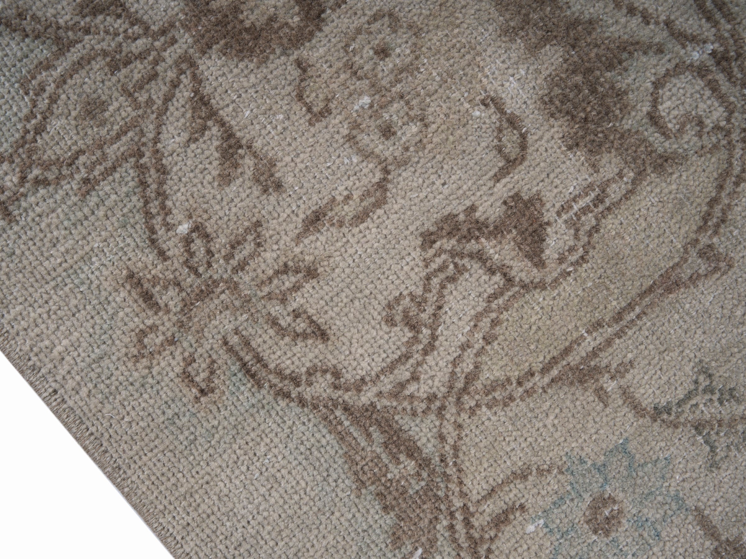 Persian Tabriz oversized rug in cream and taupe, view 6 of 15