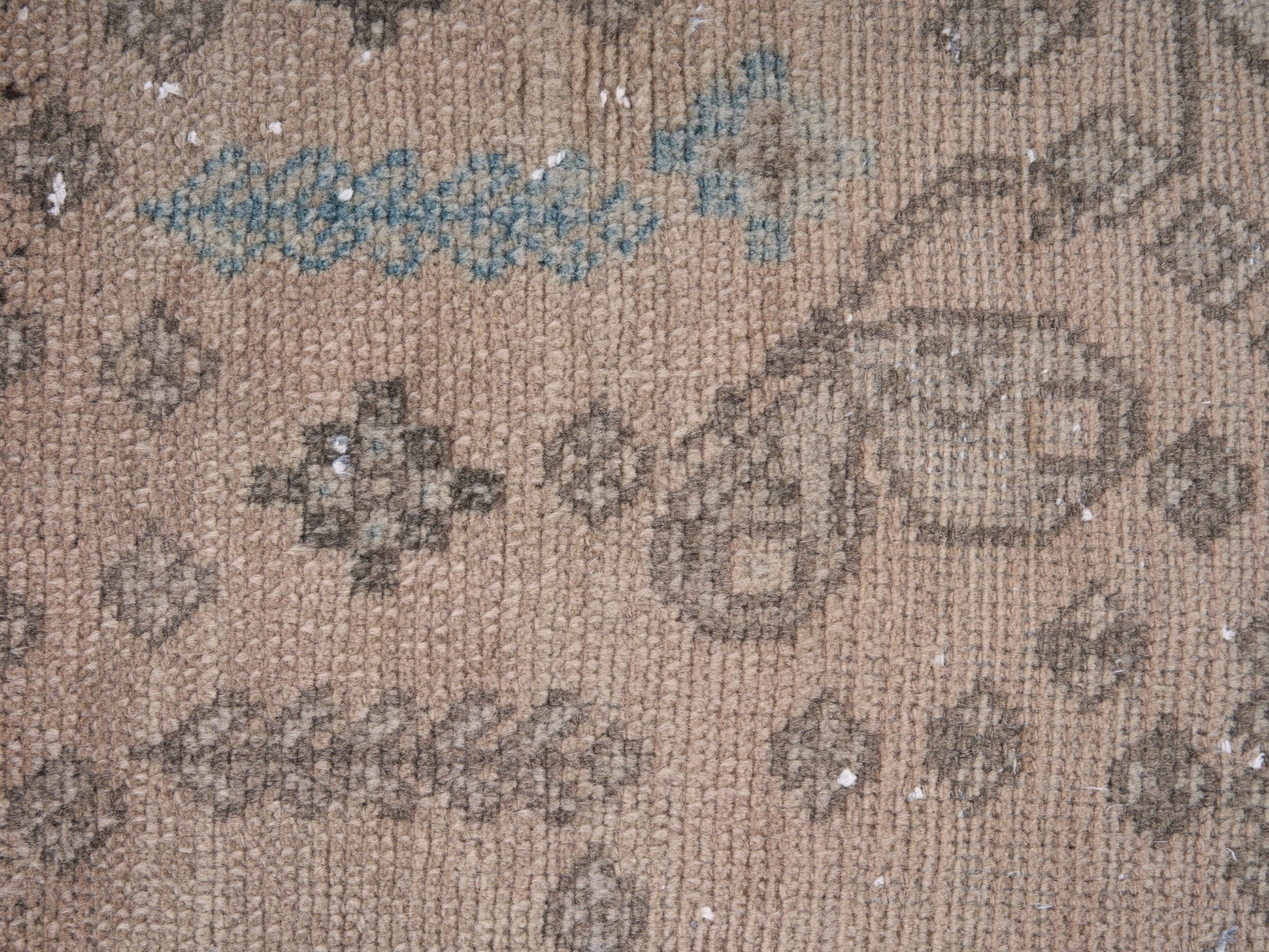 Persian Shiraz accent rug in taupe and greige, view 7 of 10