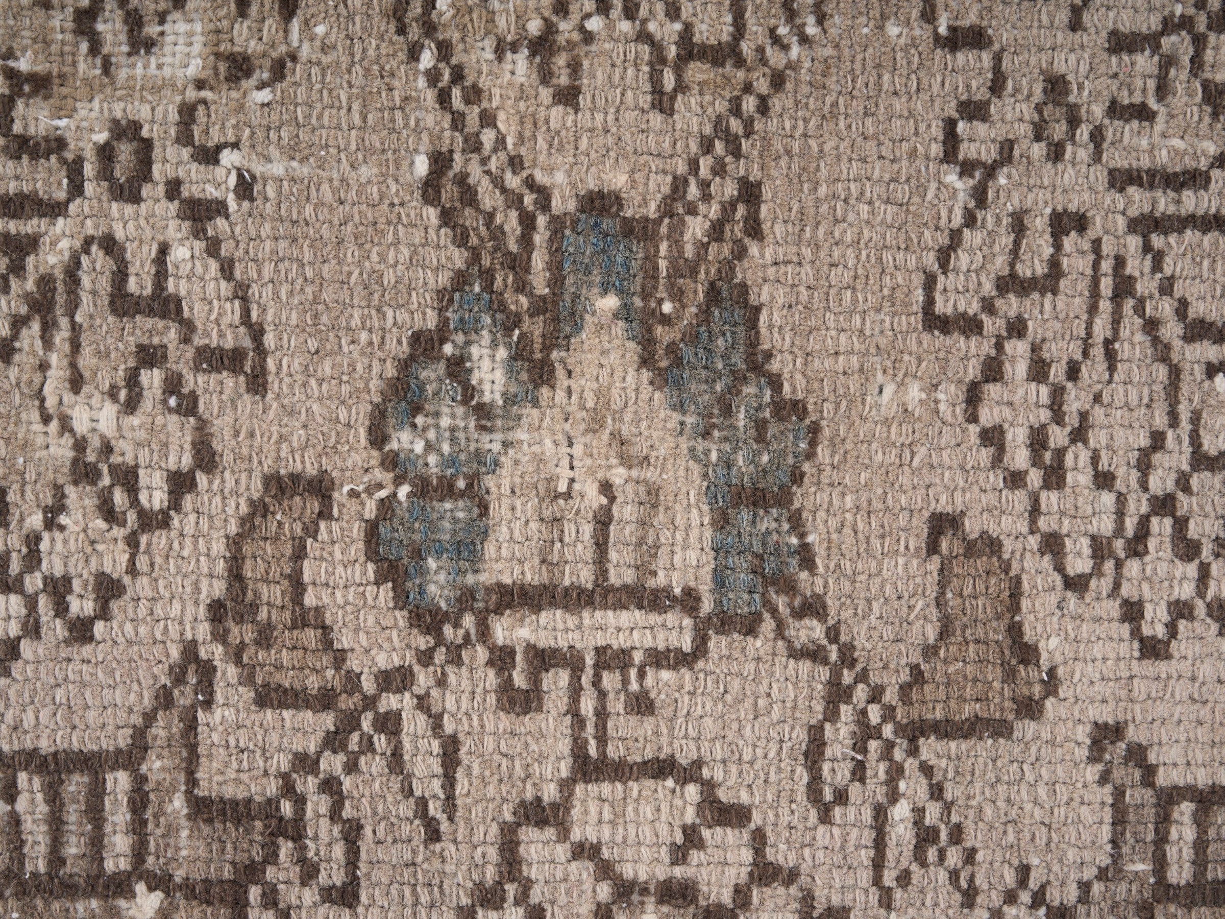 Persian Malayer accent rug in beige and taupe, view 7 of 10