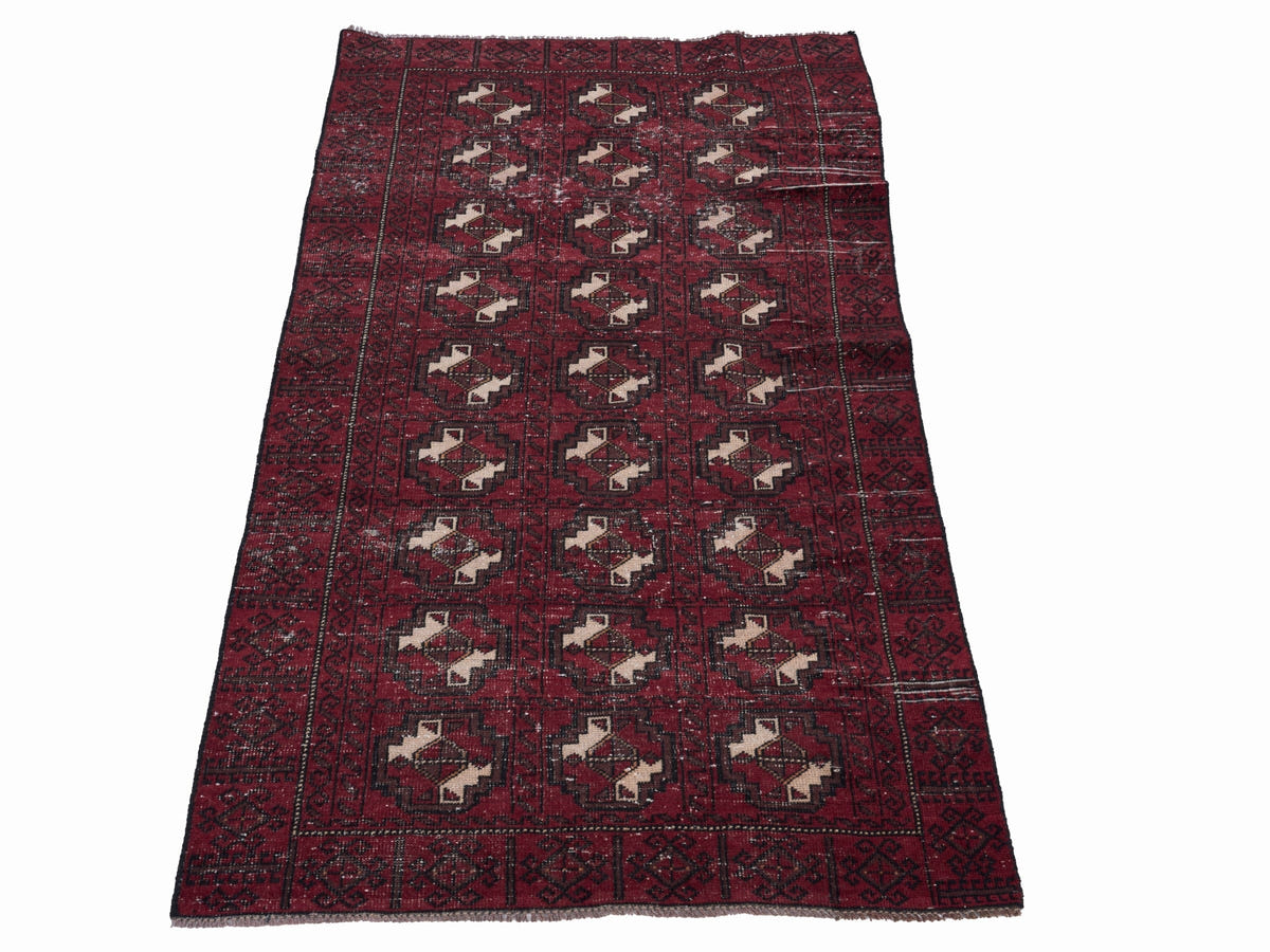 8937, Persian Baluch Runner Rug