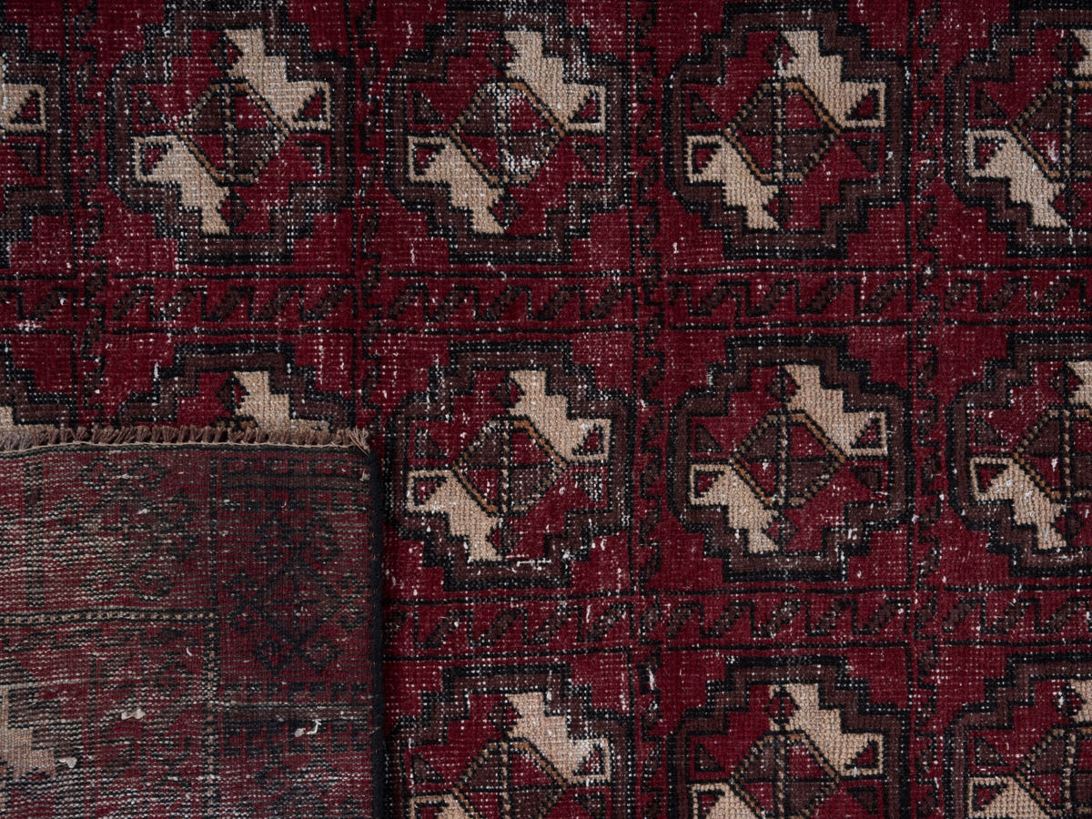 8937, Persian Baluch Runner Rug