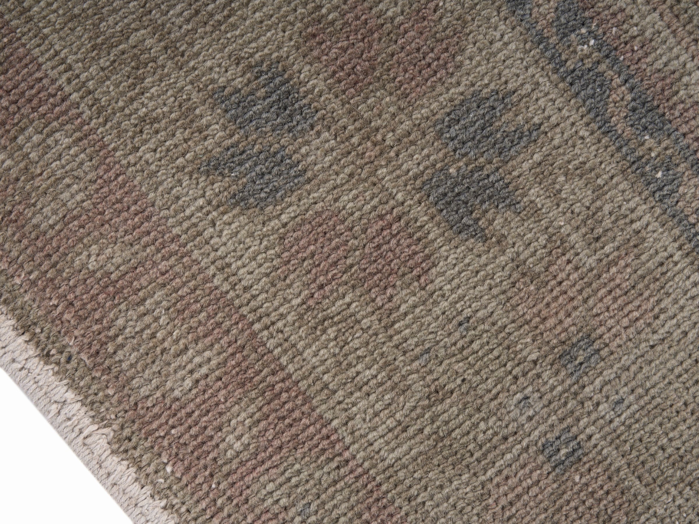 Turkish Anatolian area rug in taupe and greige, view 6 of 10