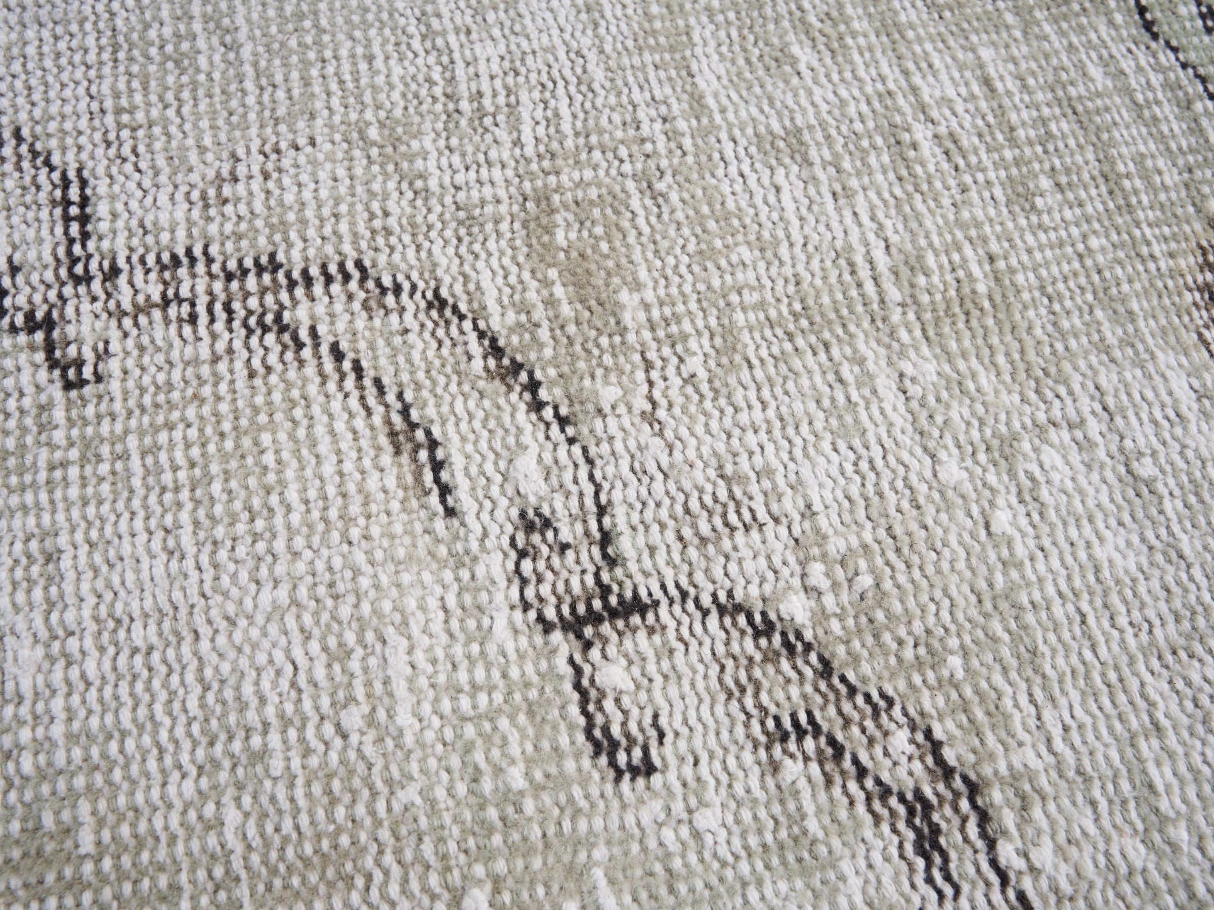 Turkish Manisa area rug in cream and greige, view 7 of 10