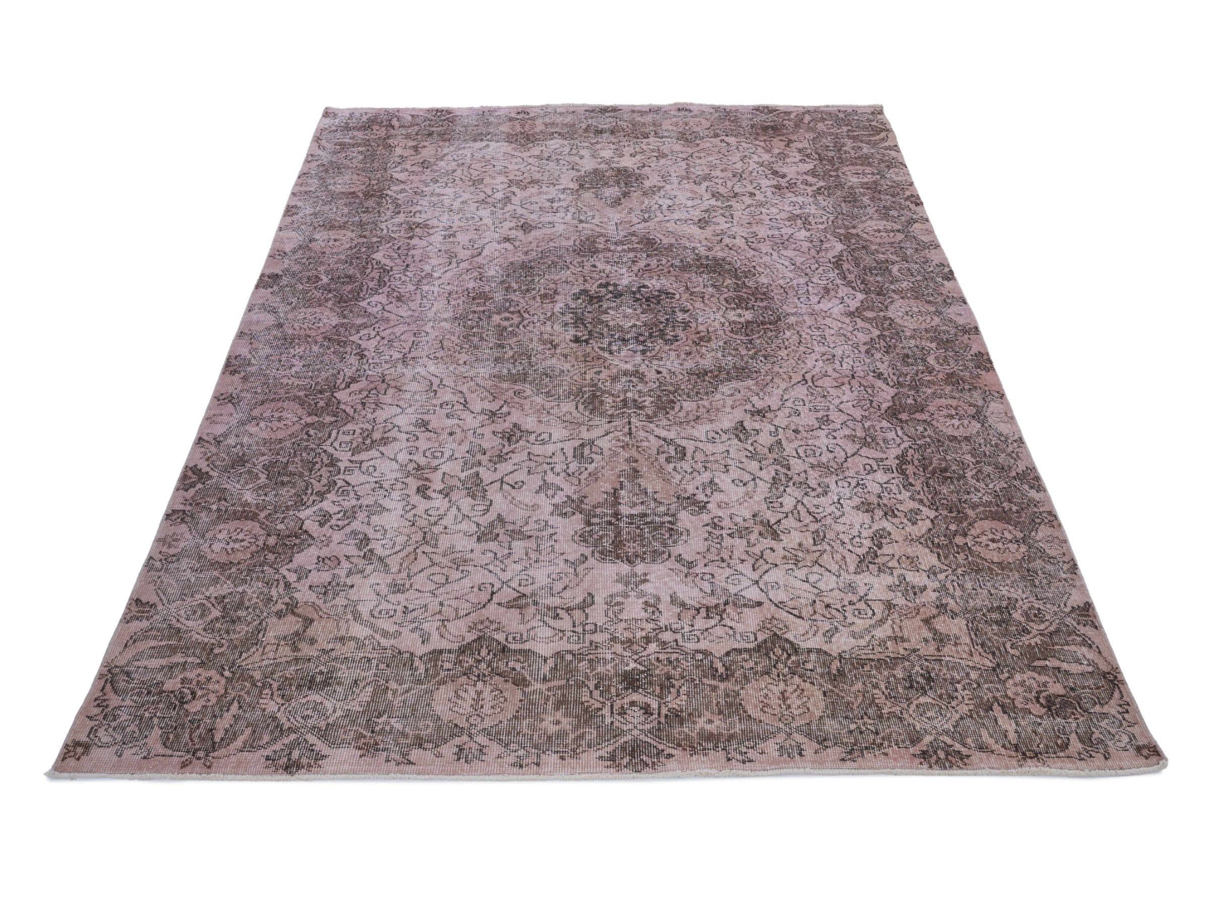 Turkish Isparta area rug in greige and taupe, view 2 of 10