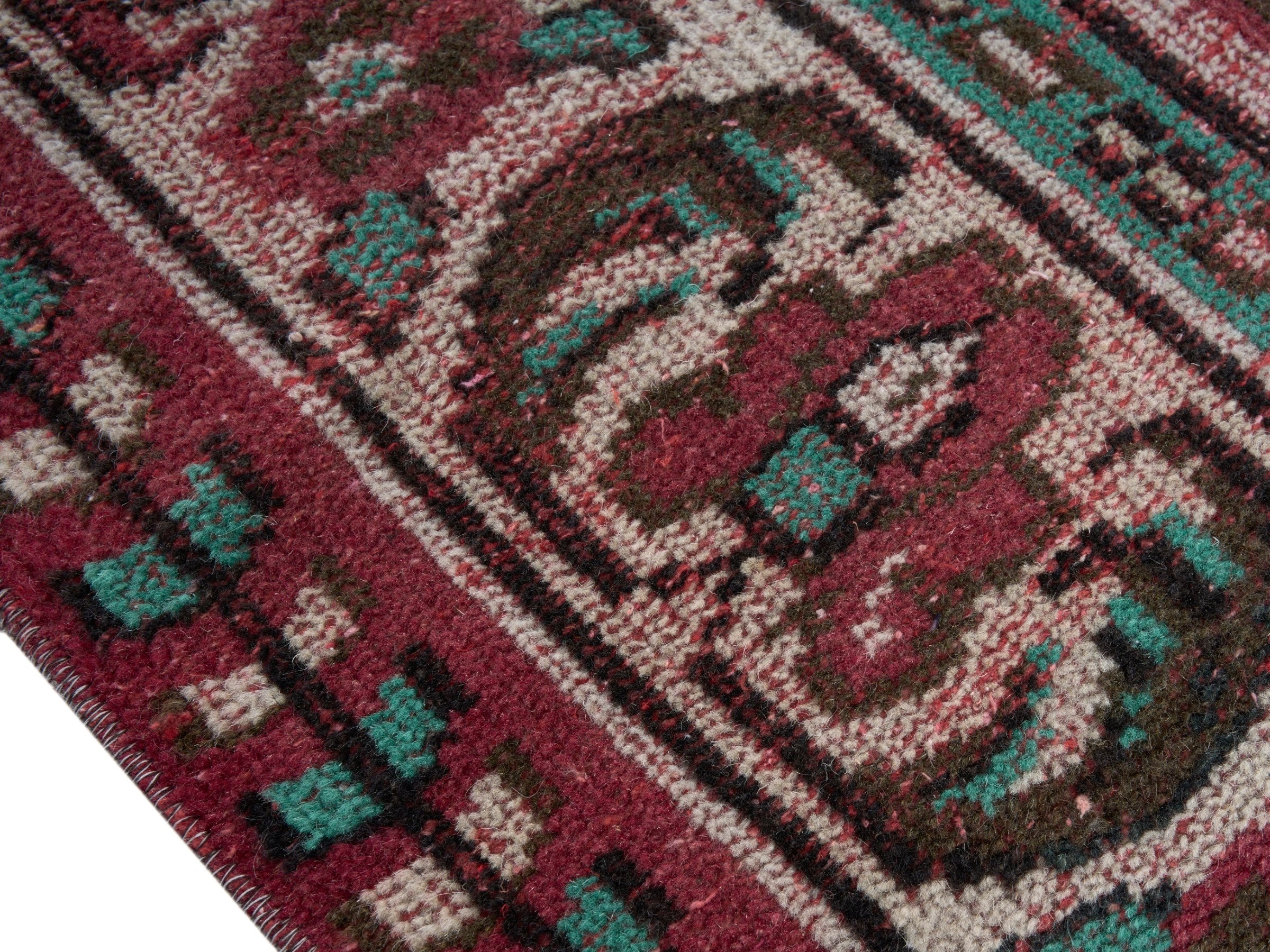 Turkish Manisa area rug in rose and muted pink, view 6 of 10