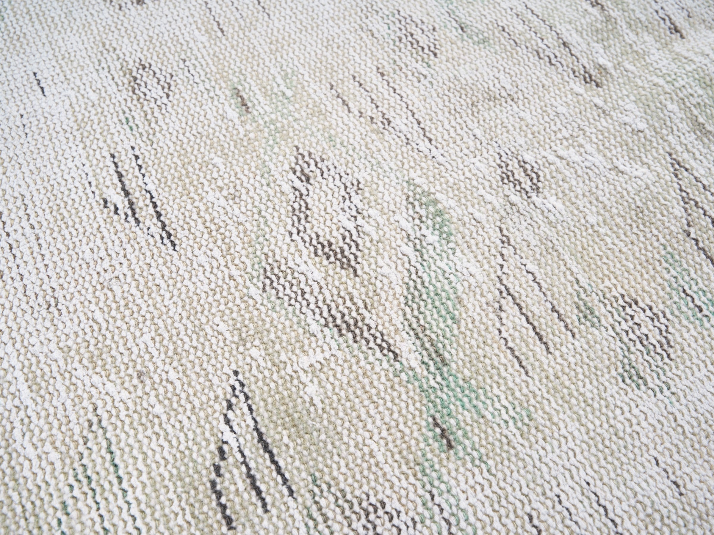 Turkish Manisa area rug in cream and greige, view 7 of 10