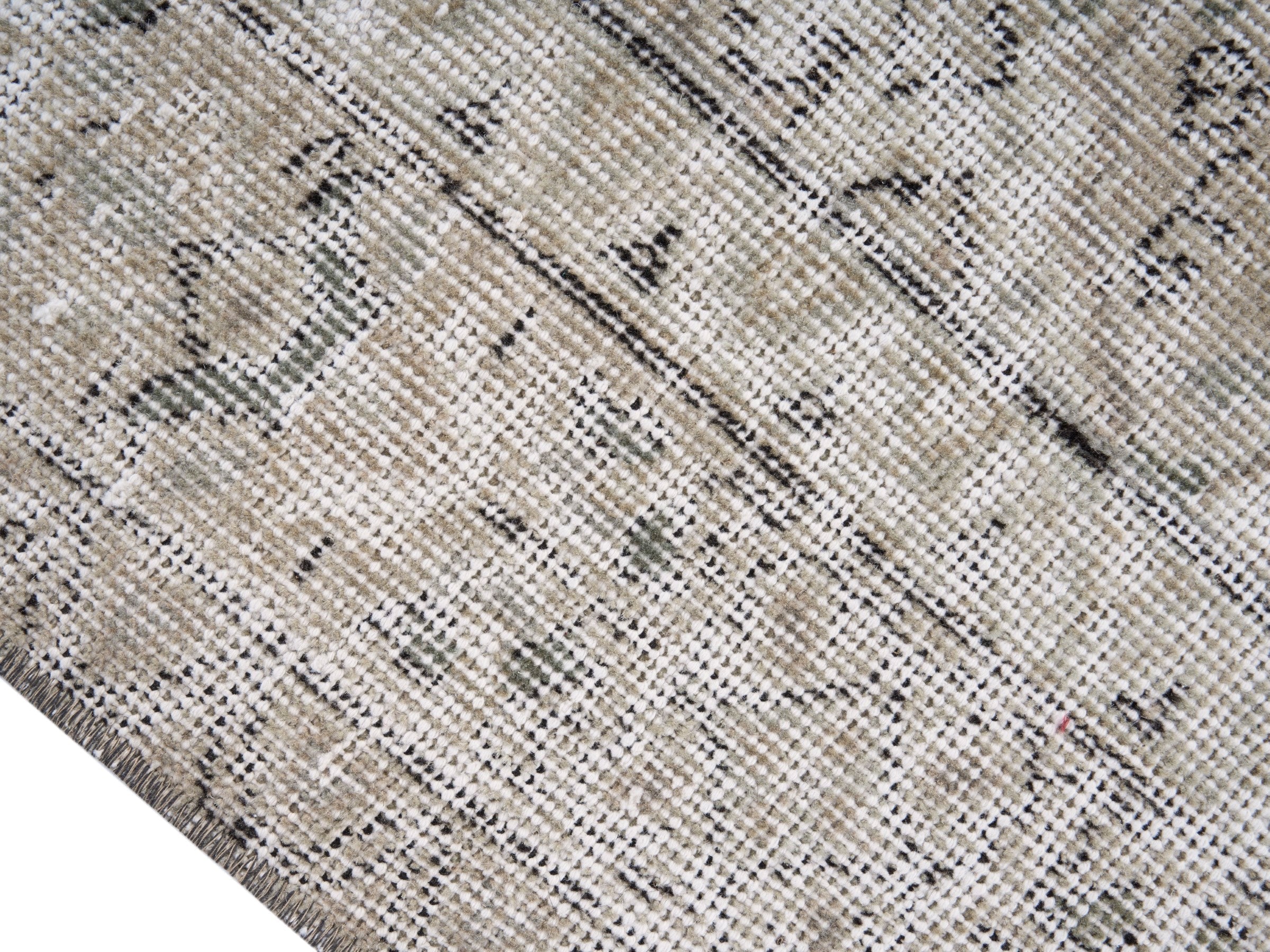 Turkish Isparta area rug in taupe and stone, view 6 of 10