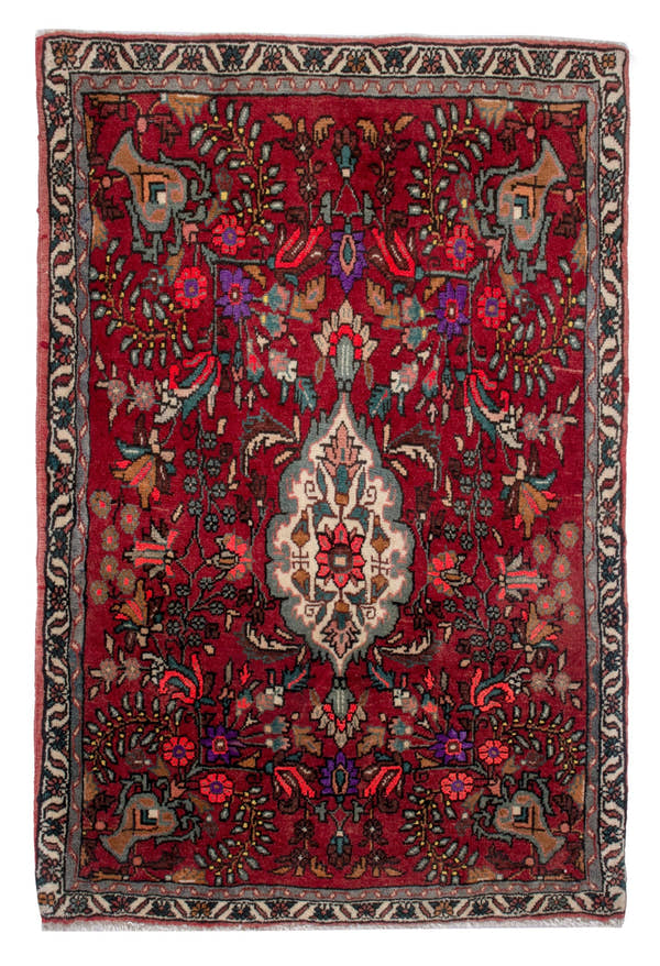 4814, Persian Bijar Mini Rug