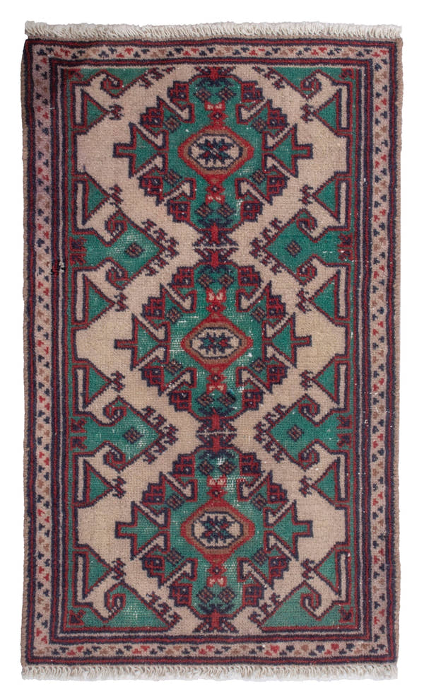 4821, Persian Torkaman Mini Rug