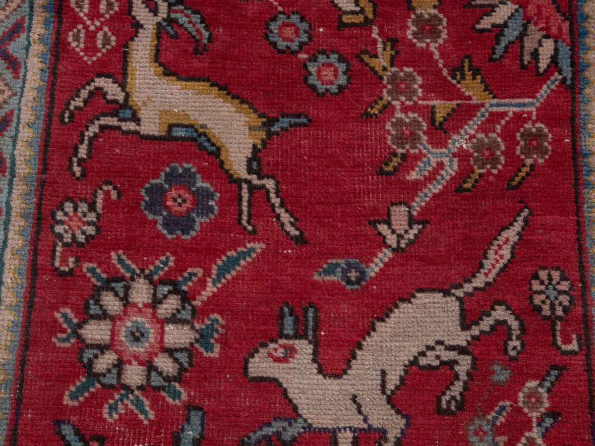 4827, Persian Tabriz Mini Rug