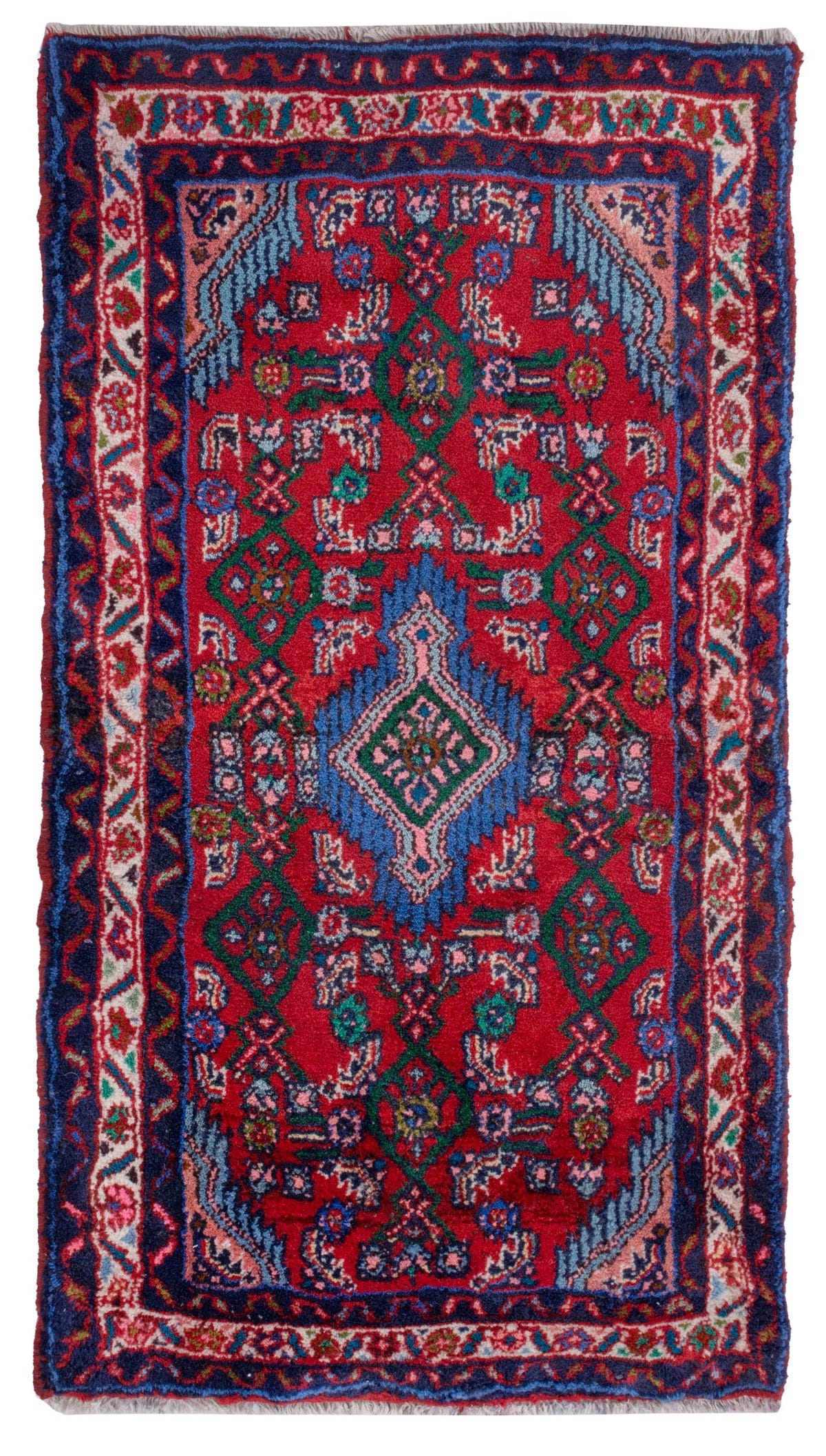 4833, Persian Hamadan Mini Rug