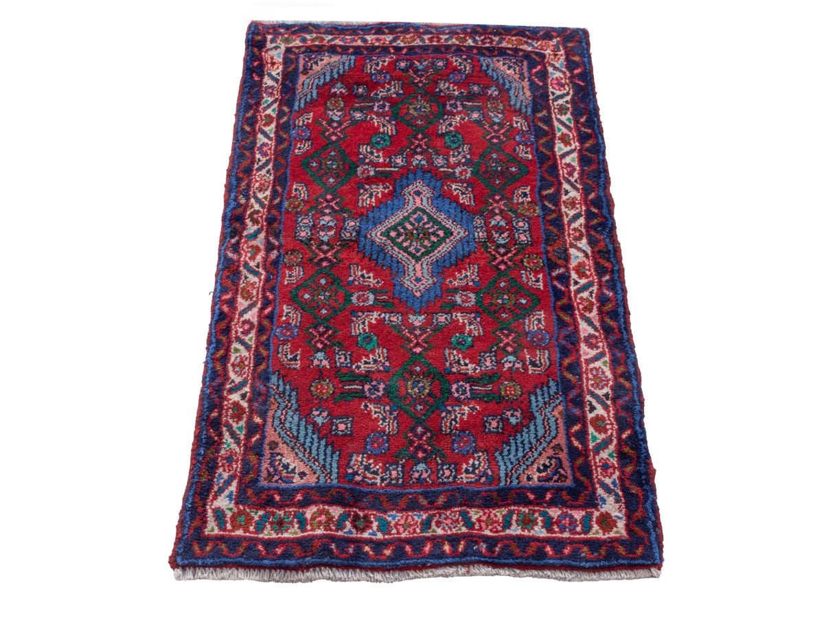 4833, Persian Hamadan Mini Rug