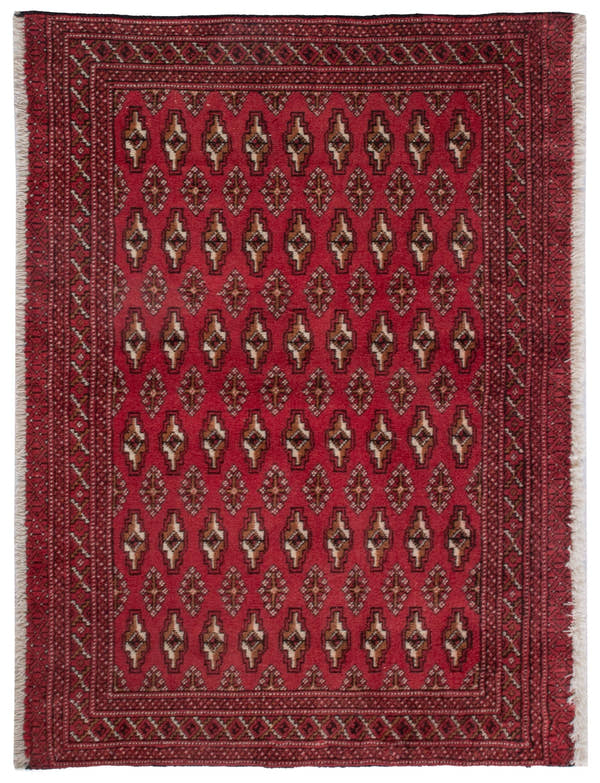 4851, Persian Torkaman Mini Rug
