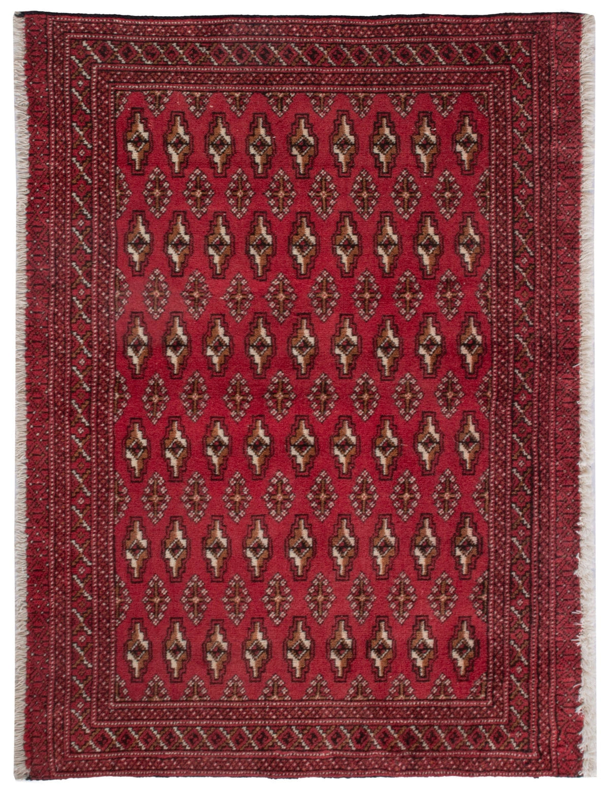 4851, Persian Torkaman Mini Rug