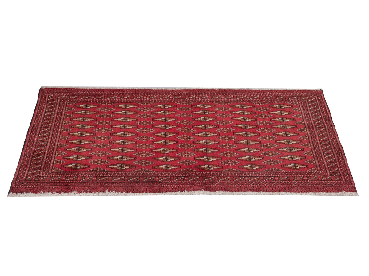 4851, Persian Torkaman Mini Rug