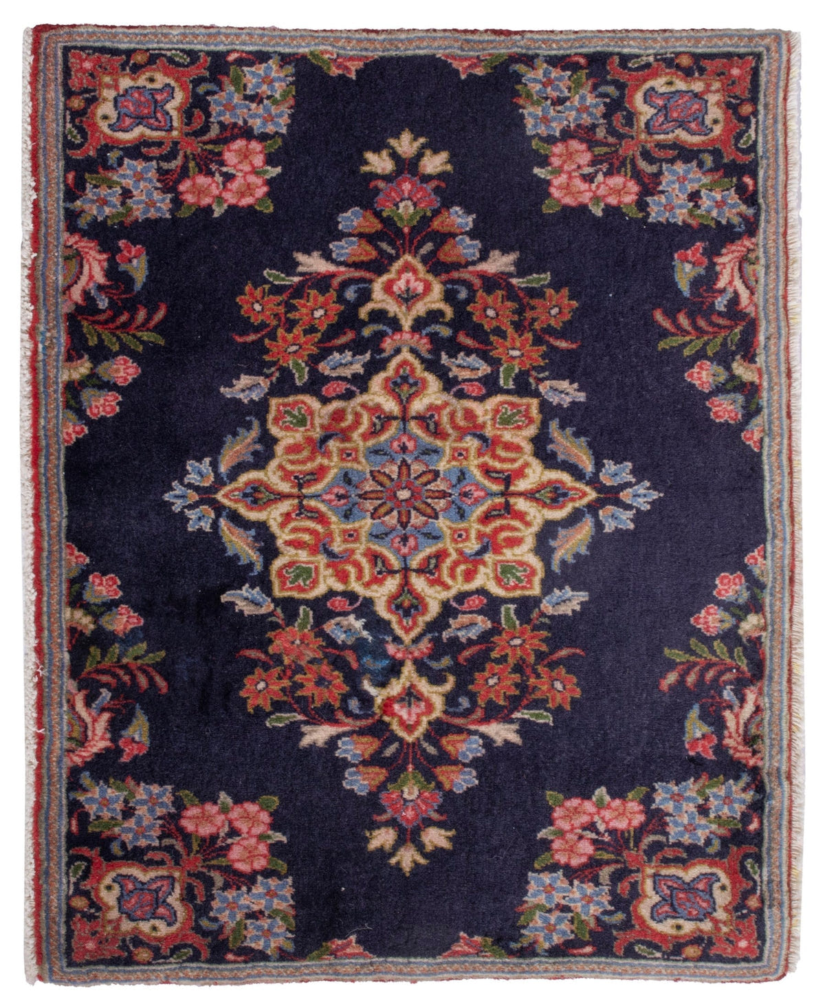 4854, Persian Kashan Mini Rug