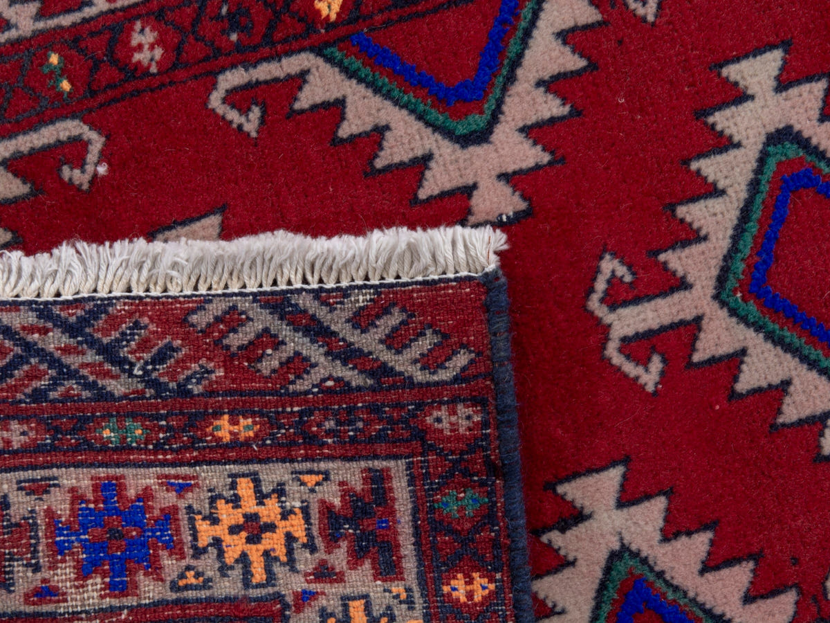 4864, Persian Torkaman Mini Rug