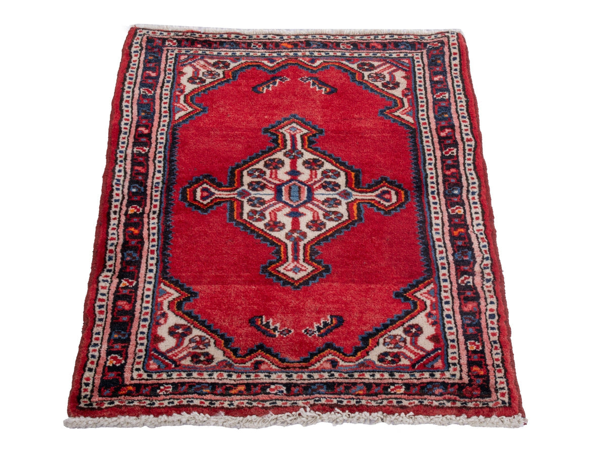 4867, Persian Hamadan Mini Rug