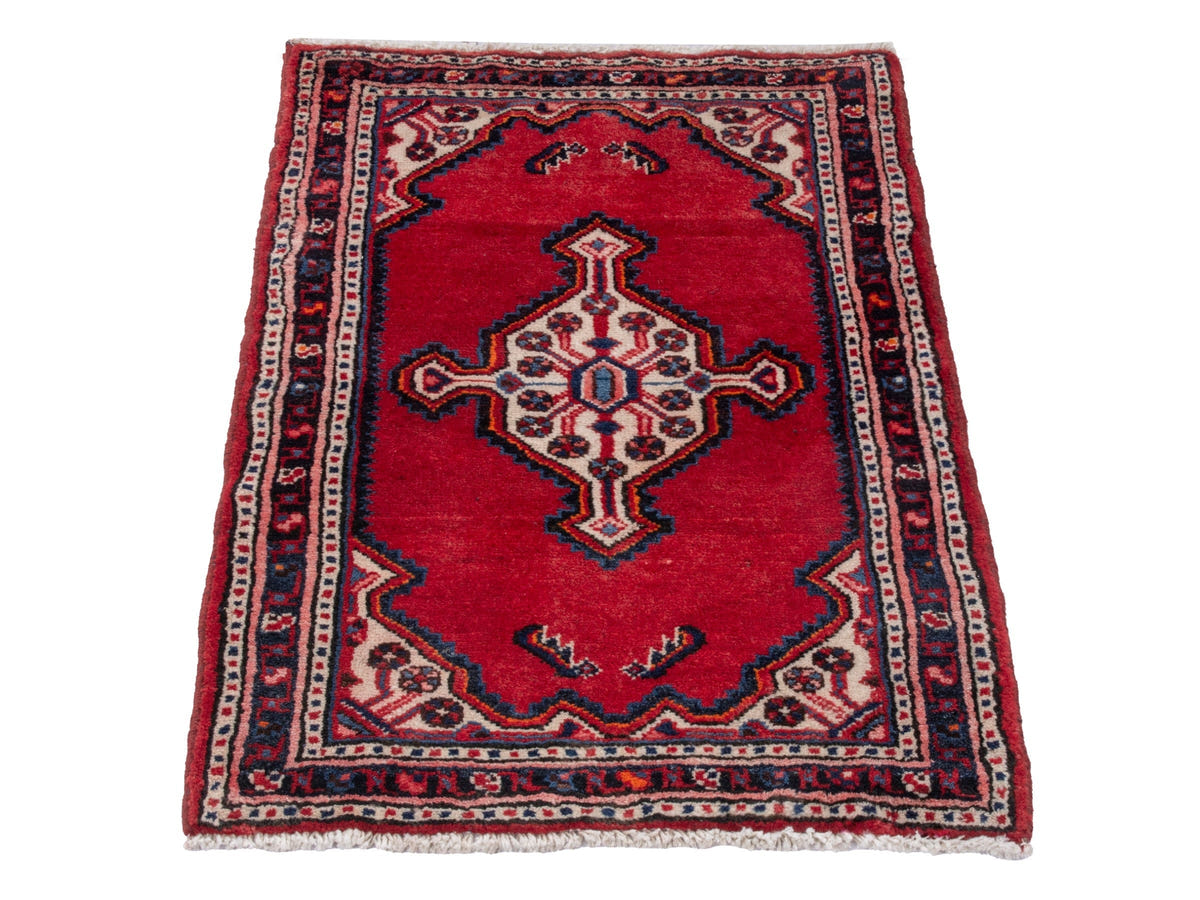 4867, Persian Hamadan Mini Rug