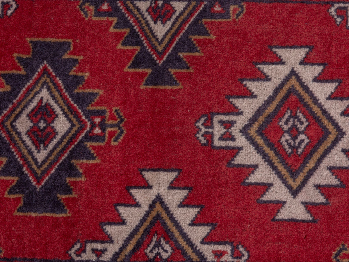 4871, Persian Torkaman Mini Rug