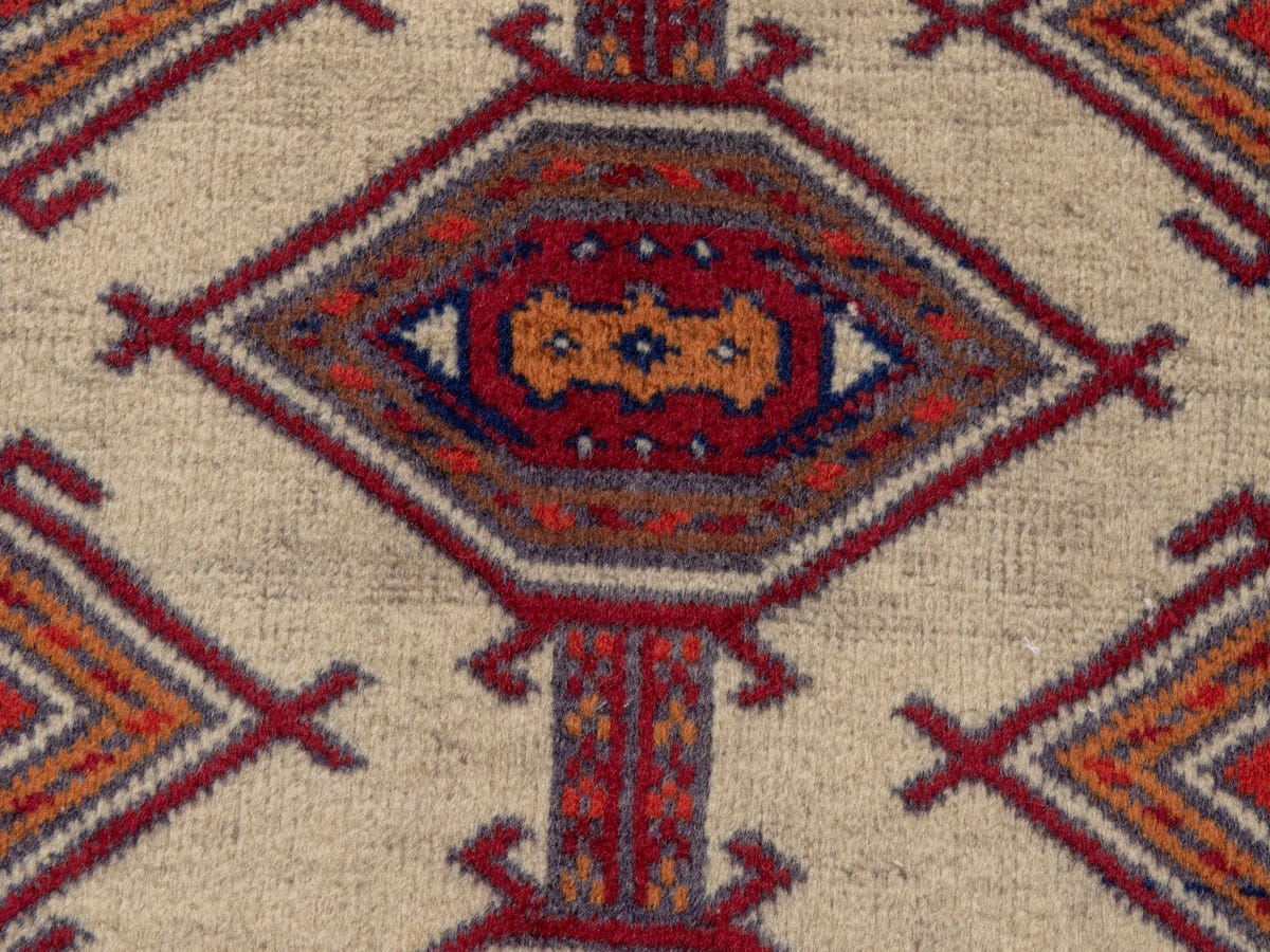 4875, Persian Torkaman Mini Rug