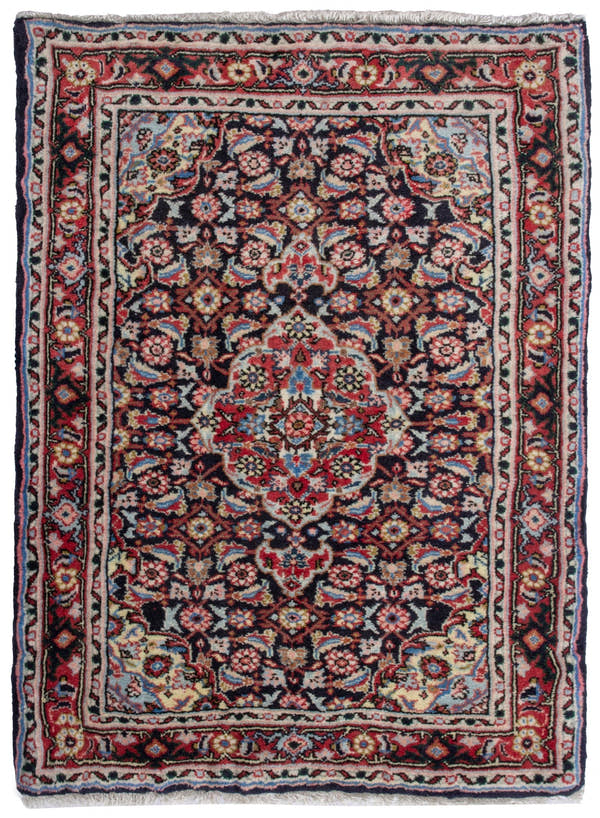 4885, Persian Hamadan Mini Rug