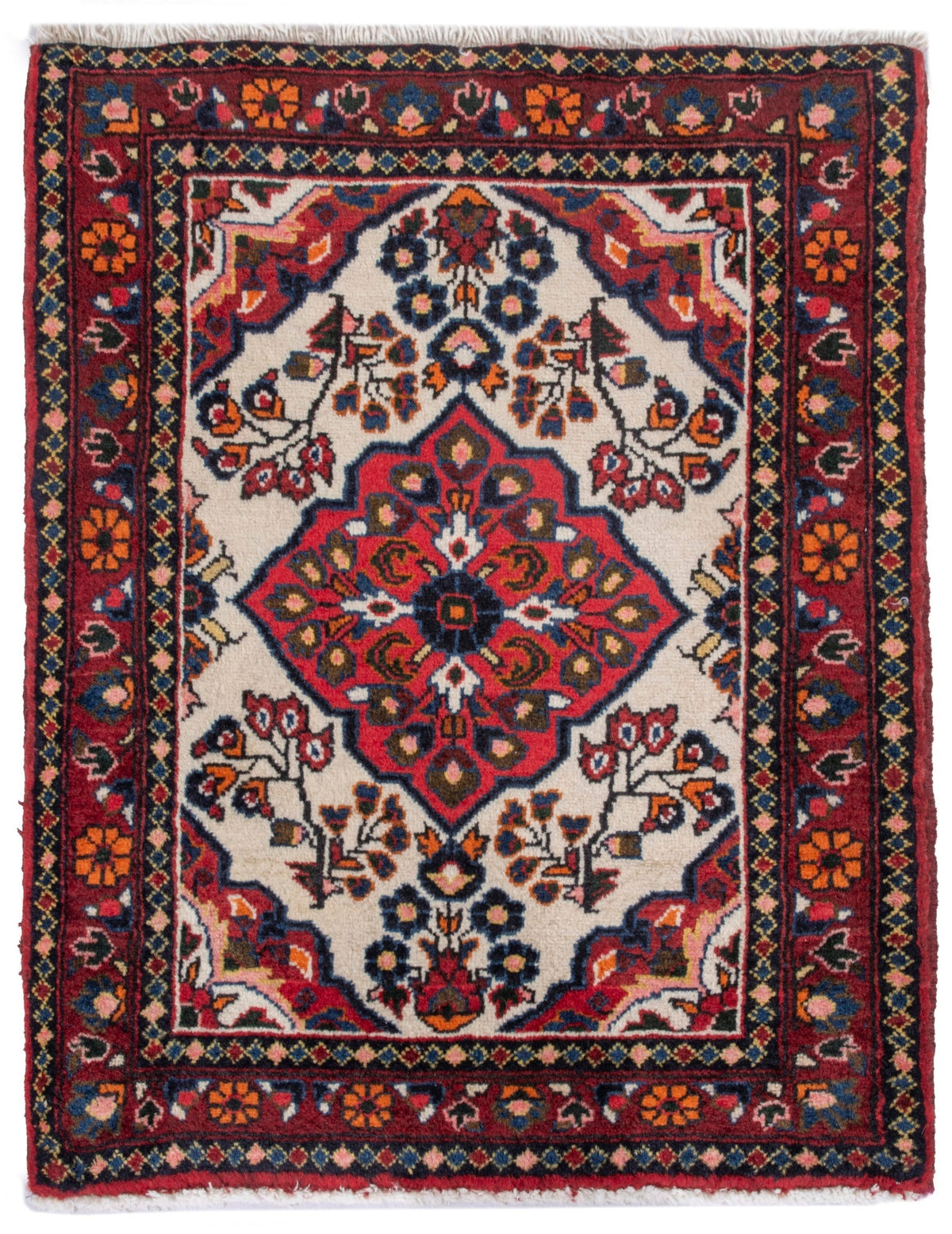 4888, Persian Hamadan Mini Rug