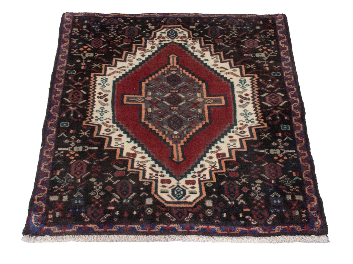 4892, Persian Sanandaj Mini Rug