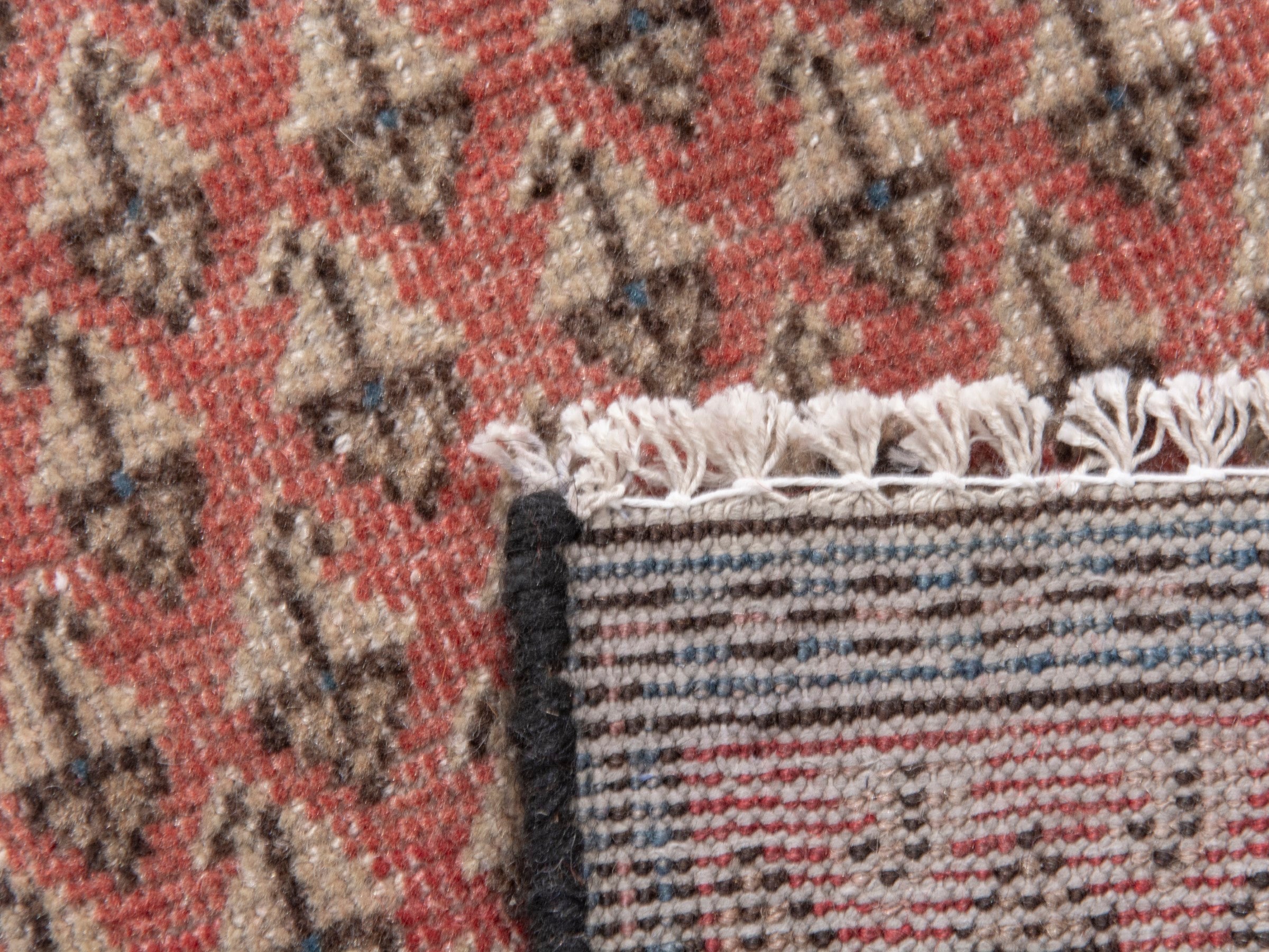 Persian Arak accent rug in rust and cream, view 7 of 7