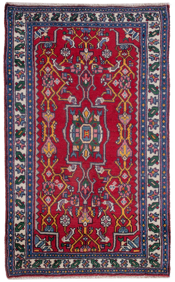 4896, Persian Hamadan Mini Rug
