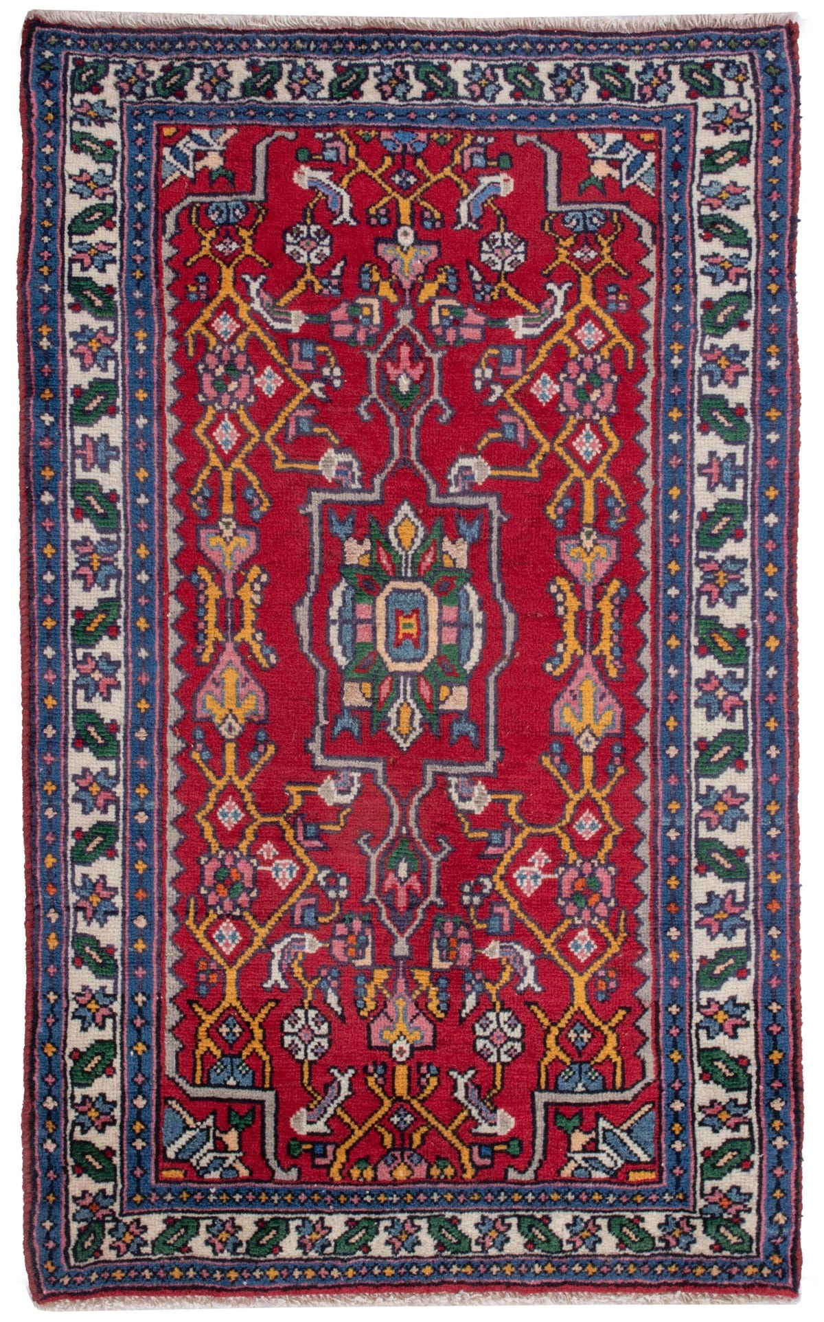 4896, Persian Hamadan Mini Rug