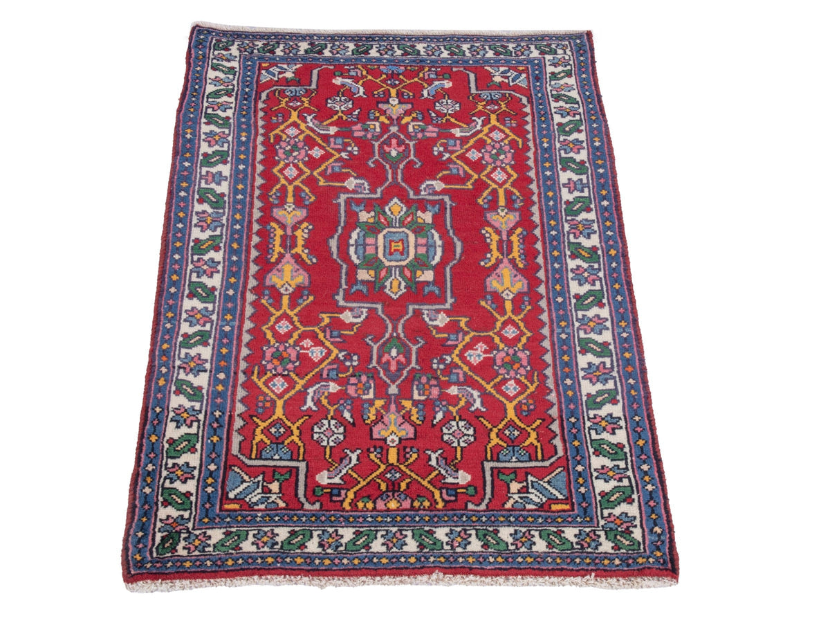 4896, Persian Hamadan Mini Rug