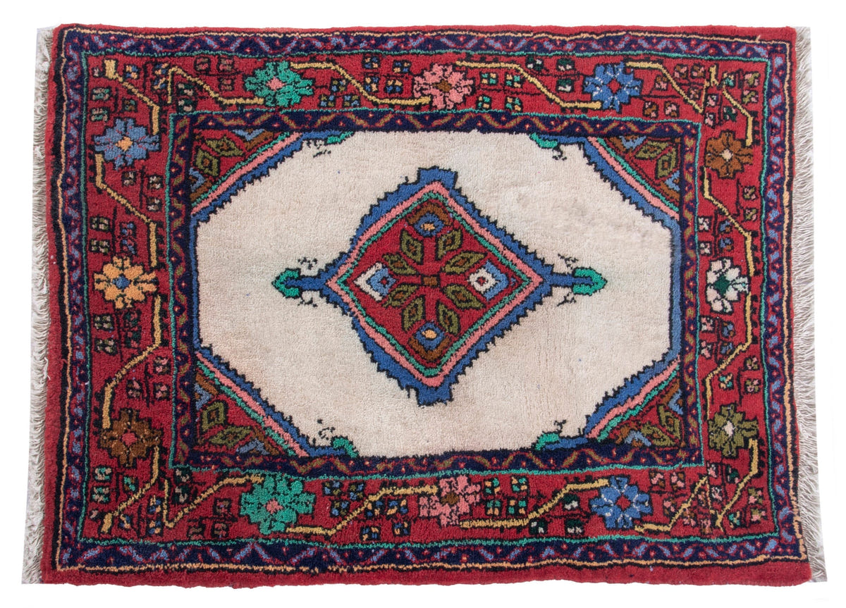 4822, Persian Hamadan Mini Rug