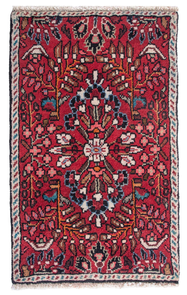4844, Persian Hamadan Mini Rug