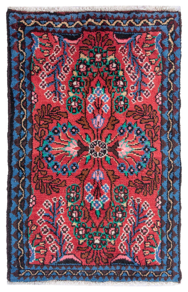 4856, Persian Hamadan Mini Rug