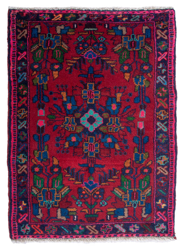 4860, Persian Hamadan Mini Rug