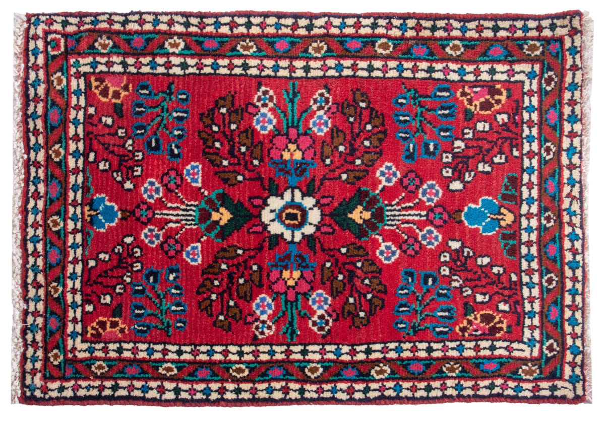 4878, Persian Hamadan Mini Rug