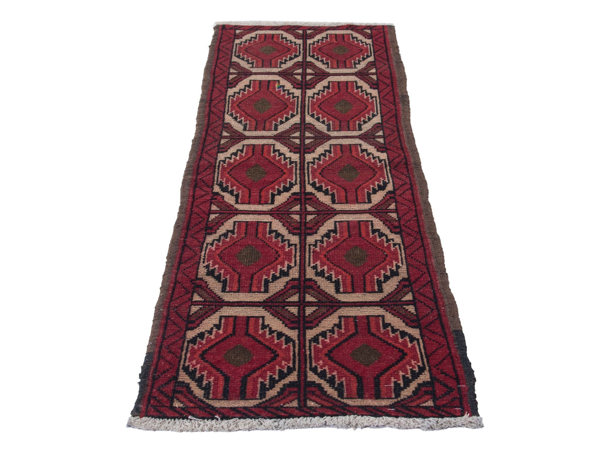 4488, Persian Baluch Mini Rug