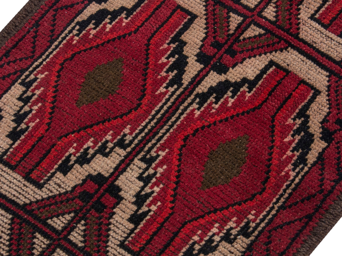 4488, Persian Baluch Mini Rug