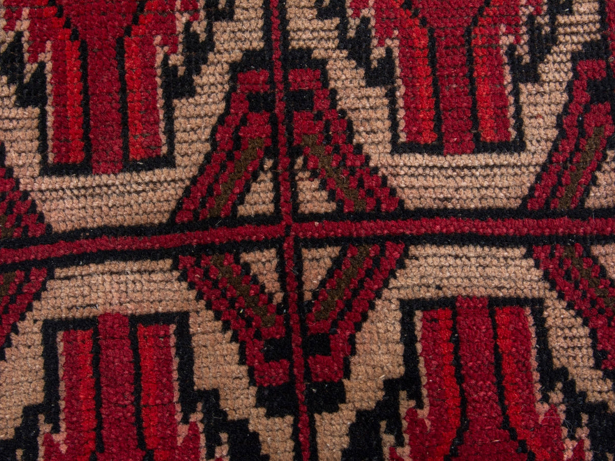 4488, Persian Baluch Mini Rug
