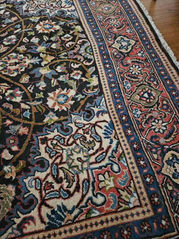 A customer's vintage rug at home